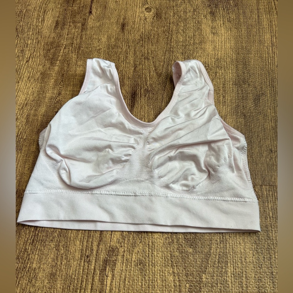 Truekind Daily Comfort Wireless Shaper Bra Sz L Blush‎ Pink